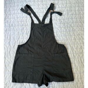 Aerie Charcoal Overalls
